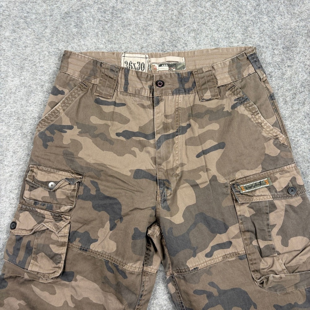 Wearfirst Cargo Pants Mens 36x30 Camo Utility Tactical Military Relaxed‎ Baggy